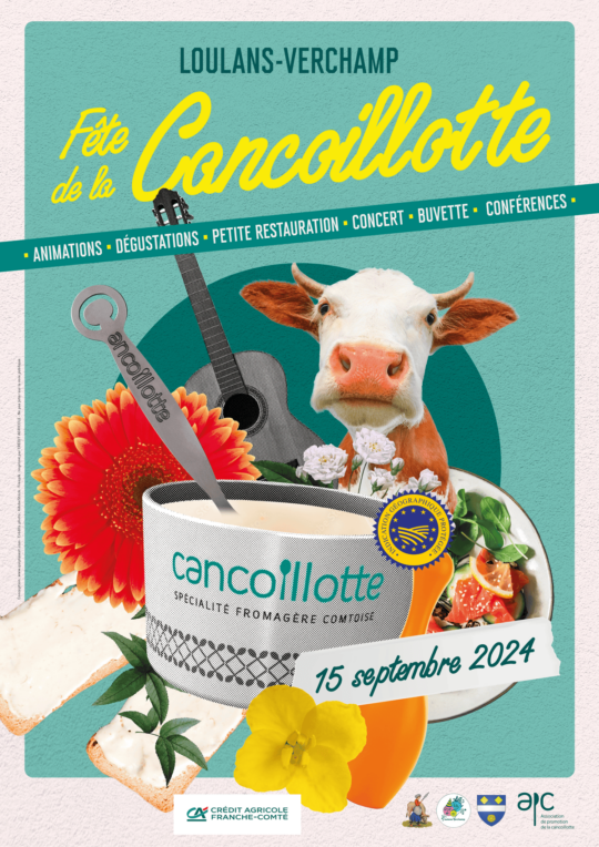 Affiche de la fête de la Cancoillotte - Septembre 2024